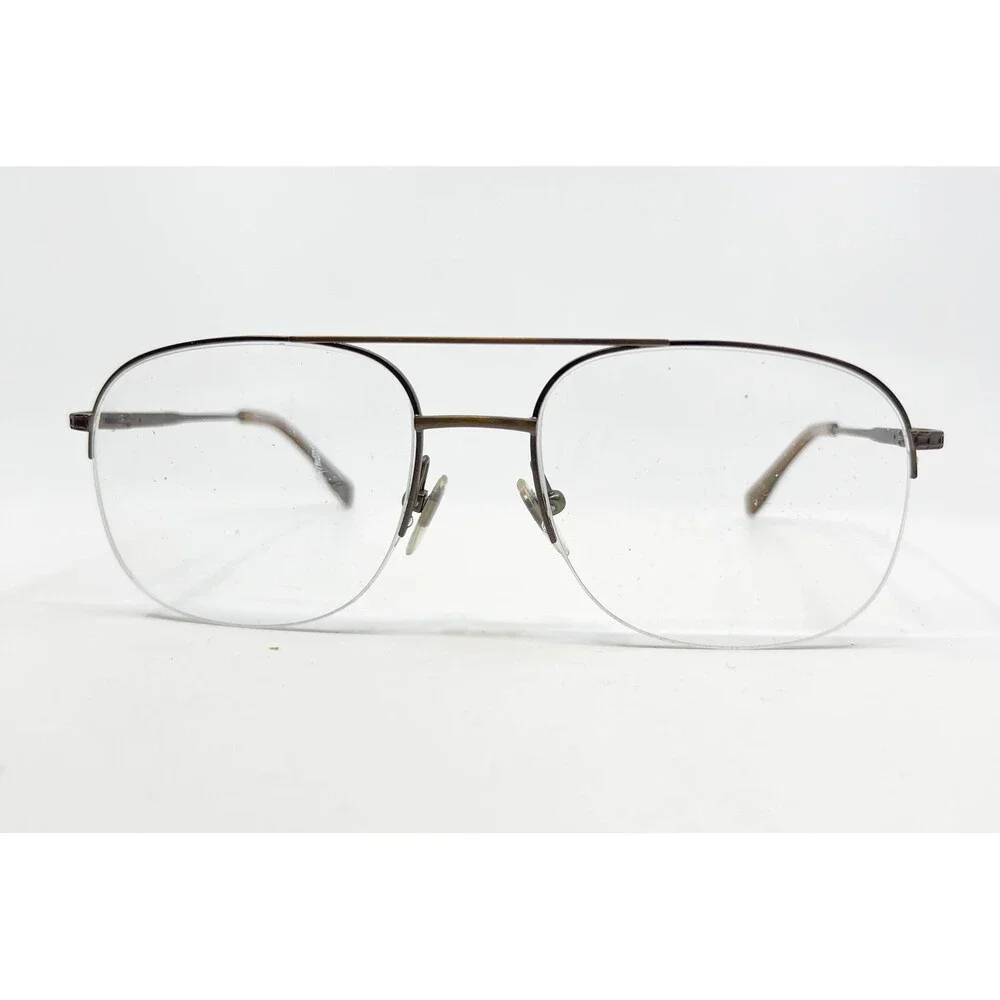 Ducks Unlimited Eyeglass Frames Mens Gold Titanium Huron Semi-Rimless 55-18-140